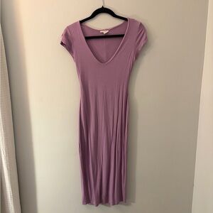 See You Monday Purple Midi Dress